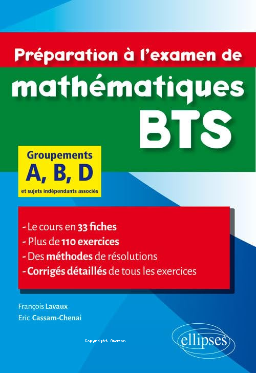 Pr&eacute;paration &agrave; l'examen de math&eacute;matiques BTS
